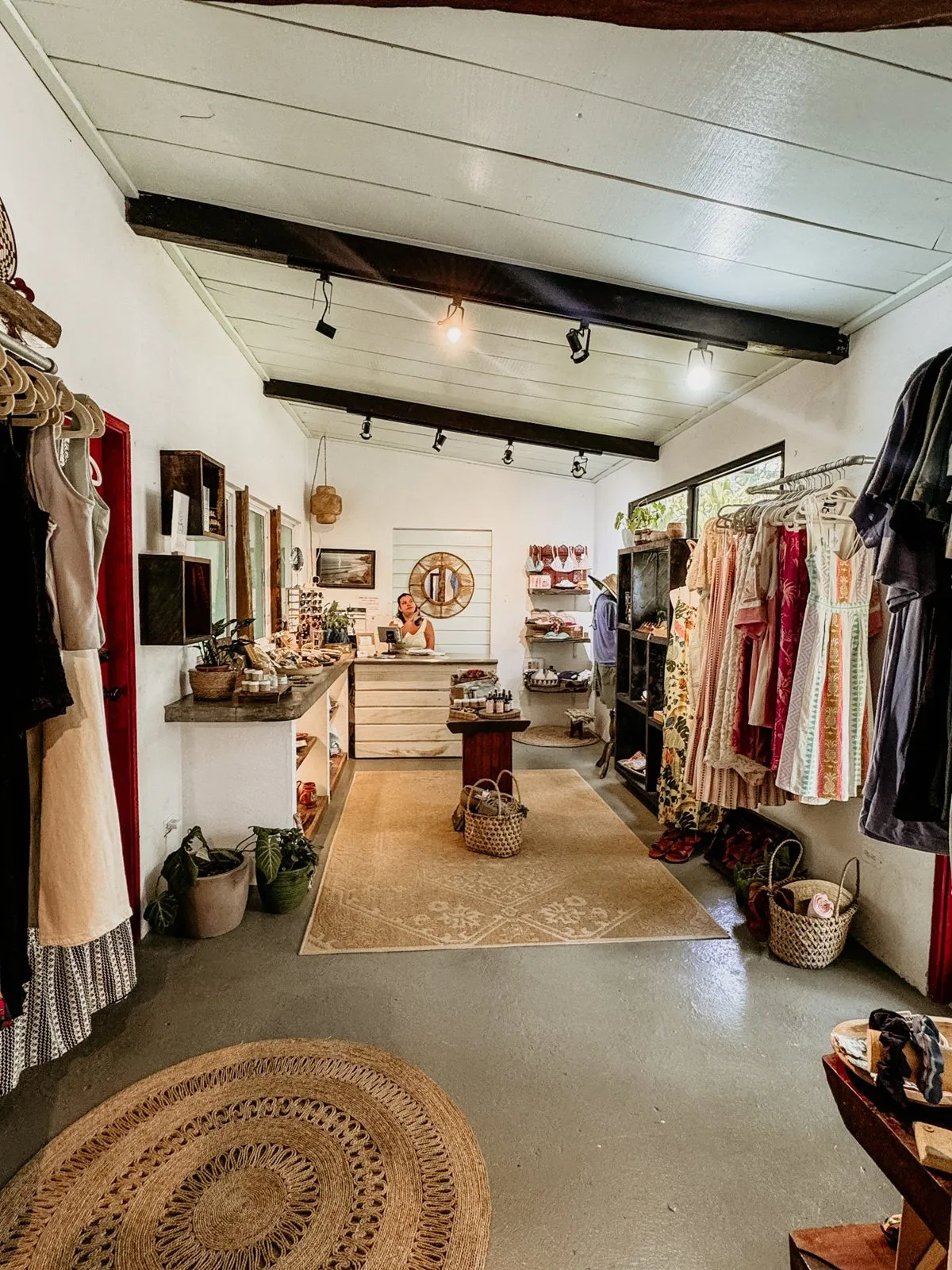 Clothes and crafts inside Cambutique